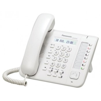 Panasonic Teléfono IP KX-DT521, Alámbrico, 8 Teclas Programables, Altavoz, Blanco