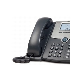 Cisco Teléfono IP de 4 Líneas con Pantalla SPA504G, PoE y PC, 2x RJ-45, Negro