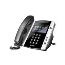 Polycom Teléfono IP con Pantalla 4.3" VVX 600, 16 Líneas, Altavoz, Negro/Blanco