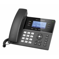Grandstream Teléfono IP GXP1760, 6 Lineas, 4 Teclas Programables, Altavoz, Negro