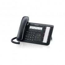 Panasonic Teléfono Alámbrico de 3 Líneas KX-DT543X-B, Altavoz, Negro