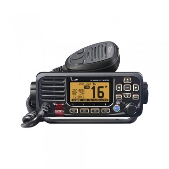 ICOM Radio Portátil Marino de 2 Vías IC-M33011, Canales Can, Negro