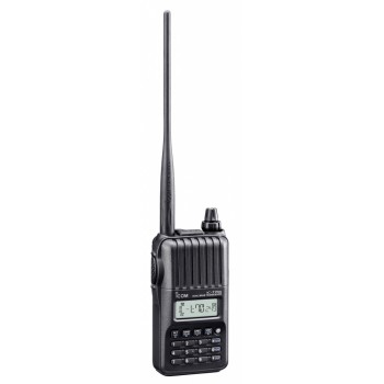 ICOM Radio Análogo Portátil de 2 Vías T70A, 302 Canales, Negro