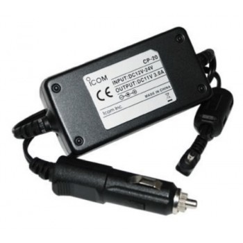 ICOM Adaptador de Corriente para Auto CP-20, Negro, para IC-A6/IC-A24/IC-A25