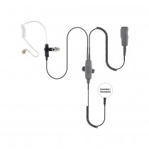 Pryme Auricular con Micrófono de Dos Cables para Radio SPM-2083, Negro, para Motorola