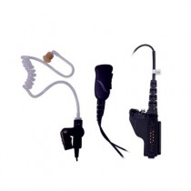 Pryme Auricular con Micrófono de Solapa para Radio SPM-1323, Negro, para Motorola