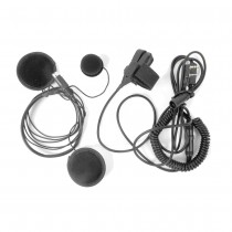 Pryme Micrófono con Solapa para Radio SPM-801F, Negro, para Kenwood