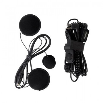 Pryme Auricular con Micrófono para Radio SPM-803F, Negro, para Motorola