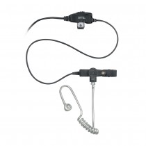 Otto Auricular con Micrófono con Solapa para Radio E1-EA2MS131, Negro, para Motorola/Hytera