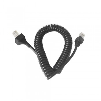 txPRO Cable para Micrófono de Radio, RJ-45, Negro, para Kenwood