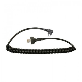 Pryme Cable para Auricular para Radio MC-2103, Negro, para Motorola