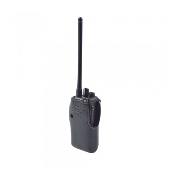 Syscom Funda de Cuero FSMIC-F1000, Negro, para ICOM