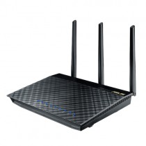 Router ASUS Gigabit Ethernet RT-AC66U con AiMesh, Inalámbrico, 450 Mbit/s, 4x RJ-45, 2.4/5GHz, 3 Antenas