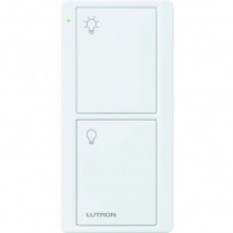 Lutron Interruptor Inteligente de 2 Botones PICO, RF Inalámbrico, Blanco