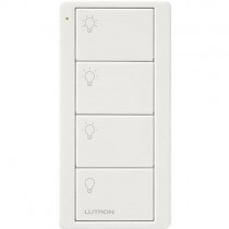 Lutron Control Remoto Inteligente PJ2-4B-WH-L21P, 4 Escenas, RF Inalámbrico, Blanco