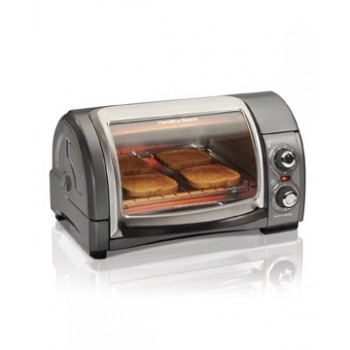 Hamilton Beach Horno Tostador 31334, 1200W, Gris/Plata