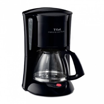 T-Fal Cafetera CM2208MX, 12 Tazas, 1.25 Litros, Negro