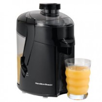 Hamilton Beach Extractor de Jugos con Contenedor de Pulpa 67801, 400W, Negro