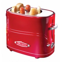 Nostalgia Maquina Tostadora de Hot Dogs HDT600RETRORED, Rojo