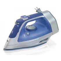 Hamilton Beach Plancha de Vapor Seco, Suela Antiadherente, 1500W, Azul