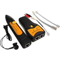 X-Case Probador de Cables ACCCACT020, RJ-11/RJ-45, Negro/Amarillo