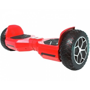 Blackpcs Hoverboard Eléctrico M408, 10 km/h, hasta 120kg, Negro/Rojo