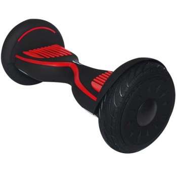 Blackpcs Hoverboard Eléctrico M4010-BL, 15 km/h, hasta 120kg, Negro/Rojo