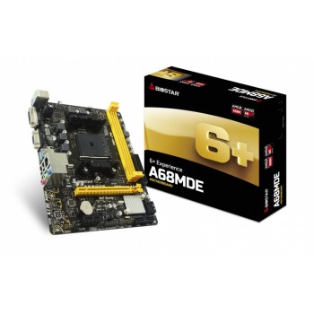 Tarjeta Madre Biostar micro ATX A68MDE, S-FM2+, AMD A68H, 32GB DDR3 para AMD - Envío Gratis