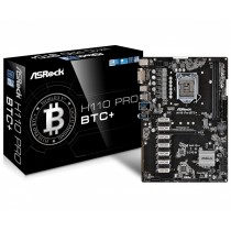 Tarjeta Madre ASRock ATX H110 Pro BTC+, S-1151, Intel H110, 32GB DDR4, para Intel - Envío Gratis