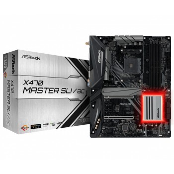 Tarjeta Madre ASRock ATX X470 MASTER SLI/AC, S-AM4, AMD Promontory X470, HDMI, 64GB DDR4 para AMD - Envío Gratis