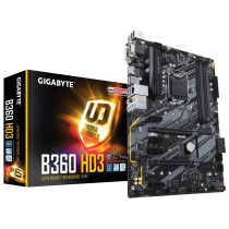 Tarjeta Madre Gigabyte ATX B360 HD3, S-1151, Intel B360 Express, HDMI, 64GB DDR4 para Intel ― Compatibles solo para 8va - Envío 