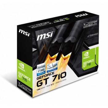 Tarjeta de Video MSI NVIDIA GeForce GT 710, 1GB 64-bit GDDR3, PCI Express 2.0 x16 - Envío Gratis