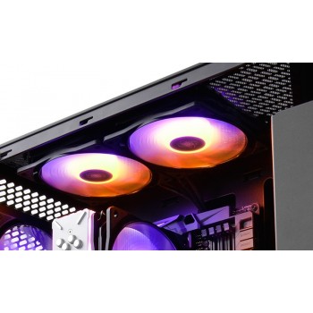 Ventilador DeepCool CF 140 RGB, 140mm, 500 - 1200RPM, Negro - 2 Piezas - Envío Gratis