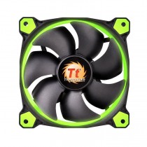 Ventilador Thermaltake Riing 14, LED Verde, 140mm, 1400RPM, Negro/Verde - Envío Gratis