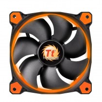 Ventilador Thermaltake Riing 14, LED Naranja, 140mm, 1400RPM, Negro/Naranja - Envío Gratis