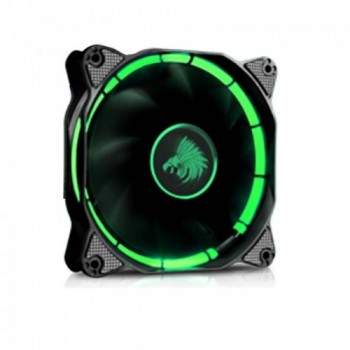 Ventilador Eagle Warrior Halo, LED Verde, 120mm, 1200RPM, Negro - Envío Gratis