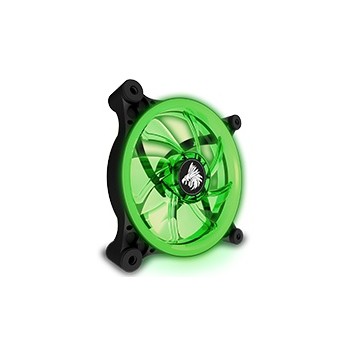 Ventilador Eagle Warrior Aurora LED Verde, 120mm, 1200RPM, Negro - Envío Gratis