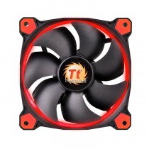 Ventilador Thermaltake Riing 12 LED Rojo, 120mm, 1000-1500RPM, Negro/Rojo - Envío Gratis