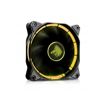 Ventilador Eagle Warrior Halo, LED Amarillo, 120mm, 1200RPM, Negro - Envío Gratis