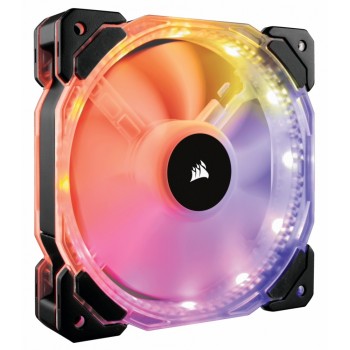 Ventilador Corsair HD120 RGB, 120mm, 800-1725RPM, Negro - con Controlador - Envío Gratis