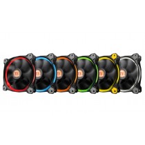 Ventilador Thermaltake Riing 12 LED RGB, 120mm, 800-1500RPM, Negro - Envío Gratis