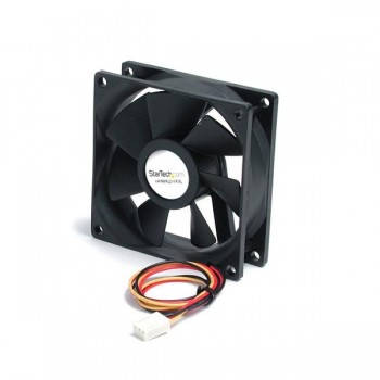 Ventilador StarTech.com con Rodamiento de Bolas Doble FAN8X25TX3L, 80mm, 2000RPM, Negro - Envío Gratis