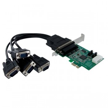 StarTech.com Tarjeta PCI Express Serie RS232 Nativo de 4 Puertos con UART 16950 - Envío Gratis