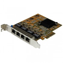 StarTech.com Tarjeta PCI Express Ethernet Gigabit de 4 Puertos RJ-45, Alámbrico, 2000 Mbit/s - Envío Gratis