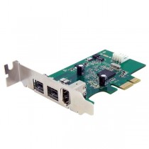 StarTech.com Tarjeta PCI Express 1.1 PEX1394B3LP, Alámbrico, con 3 Puertos FireWire - Envío Gratis