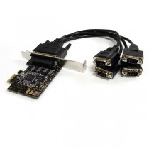 StarTech.com Tarjeta PCI Express PEX4S553B, Alámbrico, con 4 Puertos RS232 con Cable Multiconector - Envío Gratis