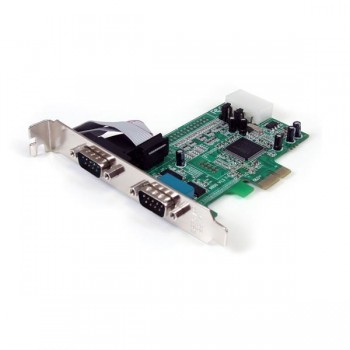 StarTech.com Tarjeta PCI Express PEX1S553, Alámbrico, con 2 Puertos RS232 - Envío Gratis