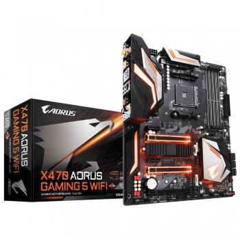 Tarjeta Madre AORUS ATX X470 Gaming 5 WIFI, S-AM4, AMD X470, HDMI, 64GB DDR4 para AMD - Envío Gratis