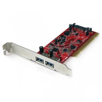 StarTech.com Tarjeta PCI SuperSpeed PCIUSB3S22, 2x USB 3.0, 1 Puerto SATA Interno - Envío Gratis