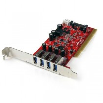 StarTech.com Tarjeta PCI PCIUSB3S4, Alámbrico, 4x USB 3.0 - Envío Gratis